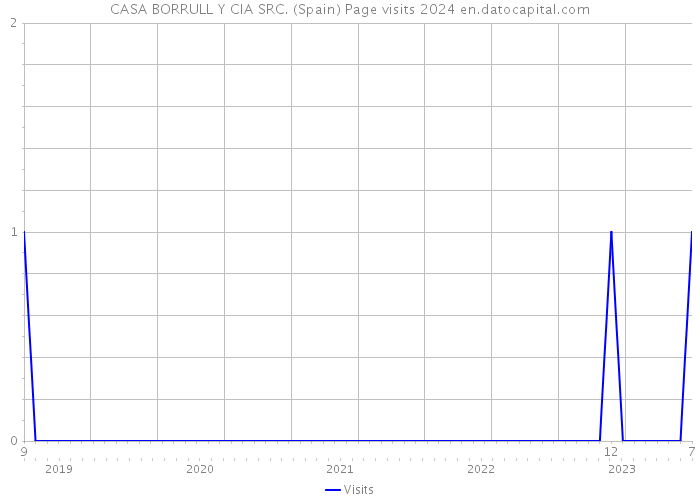 CASA BORRULL Y CIA SRC. (Spain) Page visits 2024 