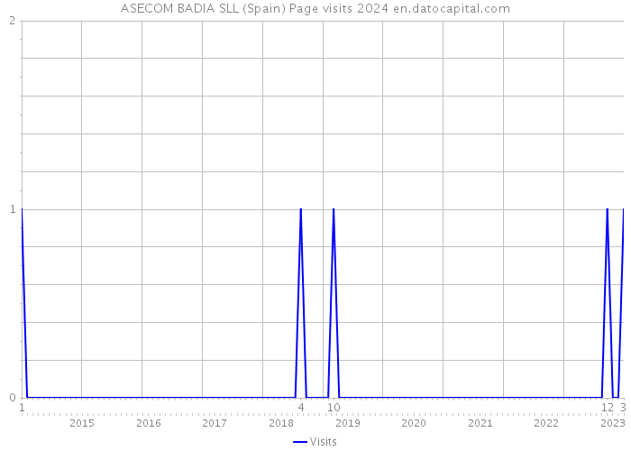 ASECOM BADIA SLL (Spain) Page visits 2024 