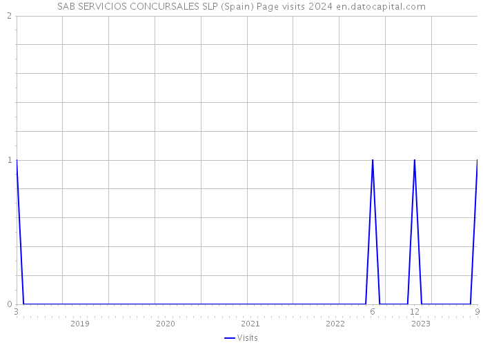 SAB SERVICIOS CONCURSALES SLP (Spain) Page visits 2024 