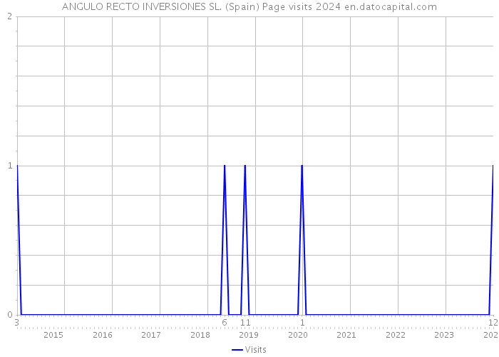ANGULO RECTO INVERSIONES SL. (Spain) Page visits 2024 