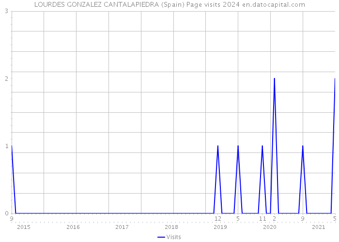 LOURDES GONZALEZ CANTALAPIEDRA (Spain) Page visits 2024 