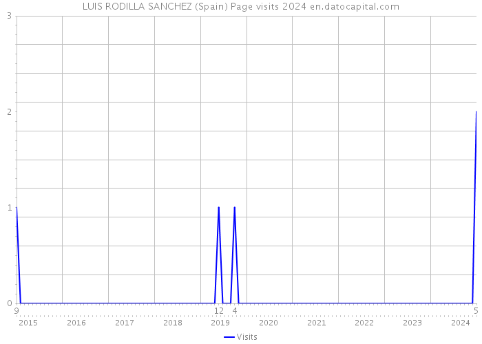 LUIS RODILLA SANCHEZ (Spain) Page visits 2024 