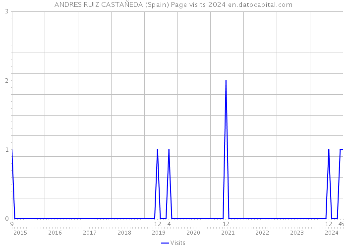 ANDRES RUIZ CASTAÑEDA (Spain) Page visits 2024 