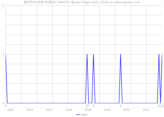 BARTOLOME RUEDA GARCIA (Spain) Page visits 2024 