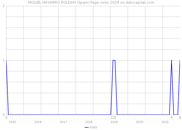 MIGUEL NAVARRO ROLDAN (Spain) Page visits 2024 