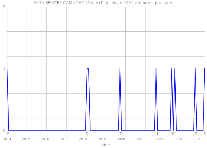 SARA BENITEZ CAMACHO (Spain) Page visits 2024 