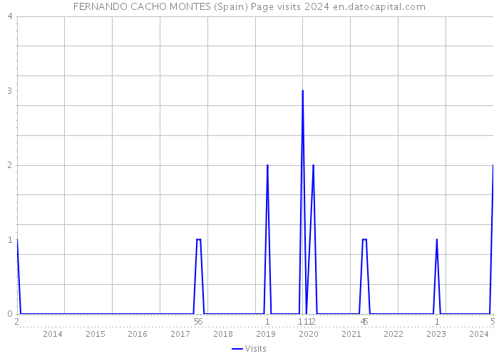 FERNANDO CACHO MONTES (Spain) Page visits 2024 