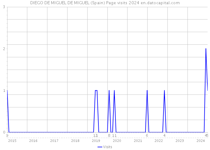 DIEGO DE MIGUEL DE MIGUEL (Spain) Page visits 2024 