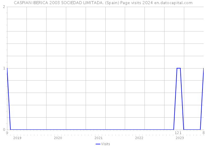 CASPIAN IBERICA 2003 SOCIEDAD LIMITADA. (Spain) Page visits 2024 