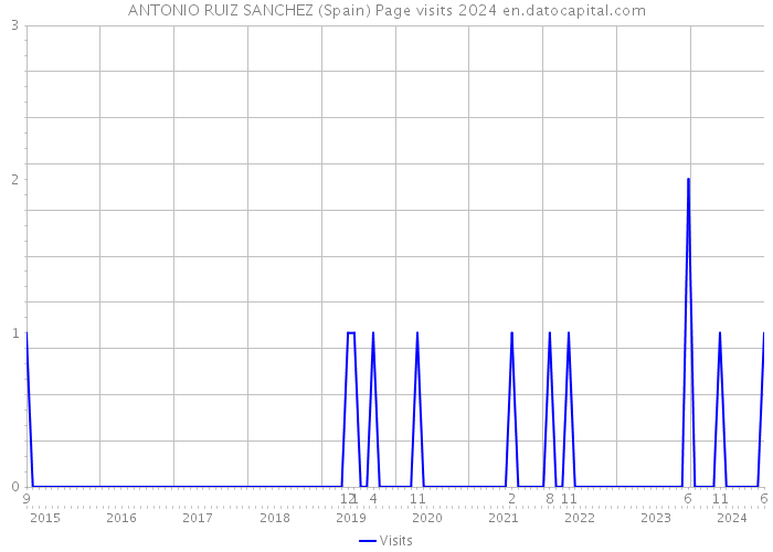 ANTONIO RUIZ SANCHEZ (Spain) Page visits 2024 
