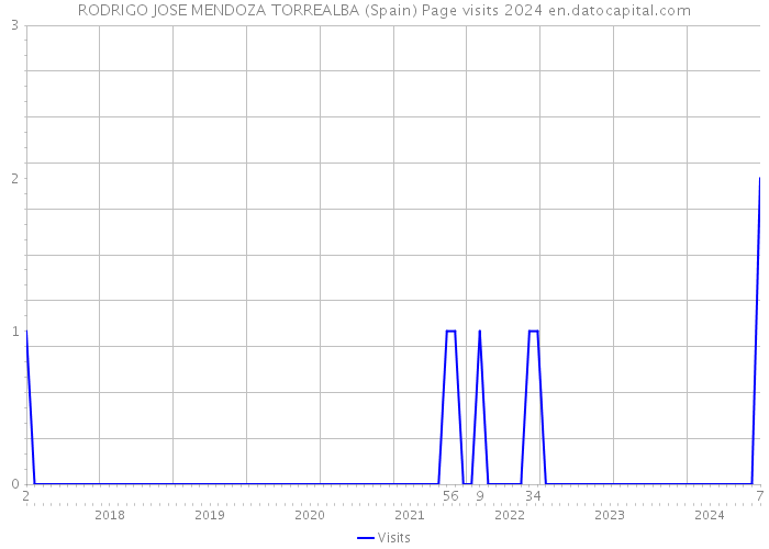 RODRIGO JOSE MENDOZA TORREALBA (Spain) Page visits 2024 
