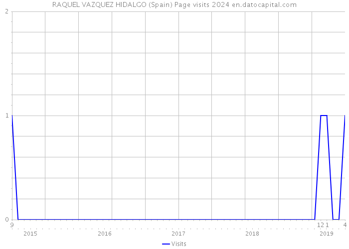 RAQUEL VAZQUEZ HIDALGO (Spain) Page visits 2024 