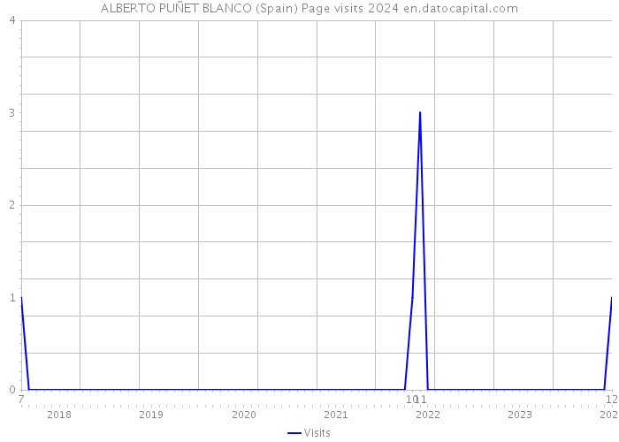 ALBERTO PUÑET BLANCO (Spain) Page visits 2024 