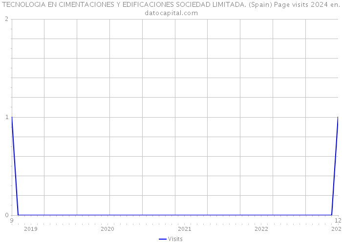 TECNOLOGIA EN CIMENTACIONES Y EDIFICACIONES SOCIEDAD LIMITADA. (Spain) Page visits 2024 