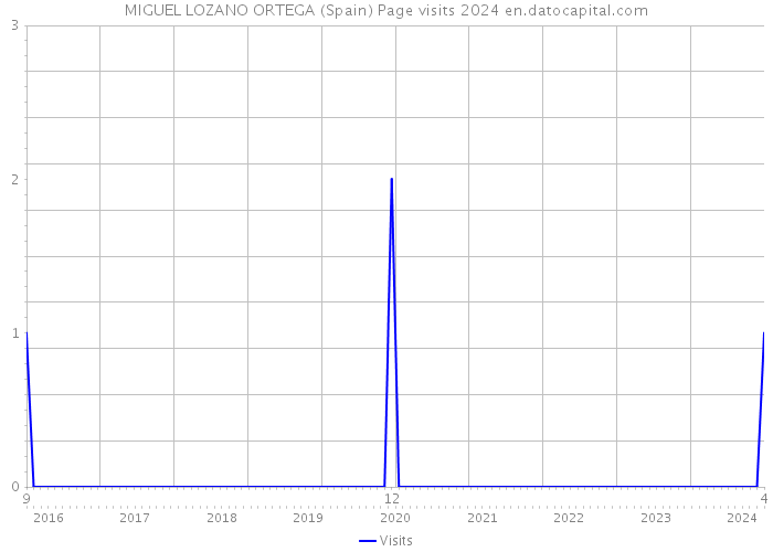 MIGUEL LOZANO ORTEGA (Spain) Page visits 2024 