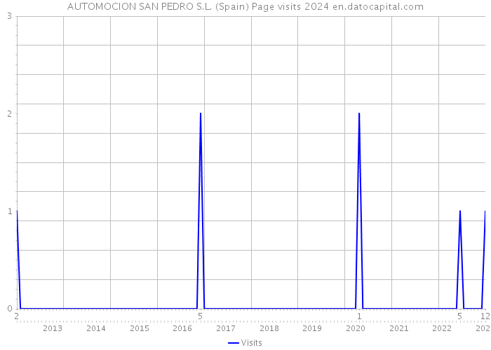 AUTOMOCION SAN PEDRO S.L. (Spain) Page visits 2024 