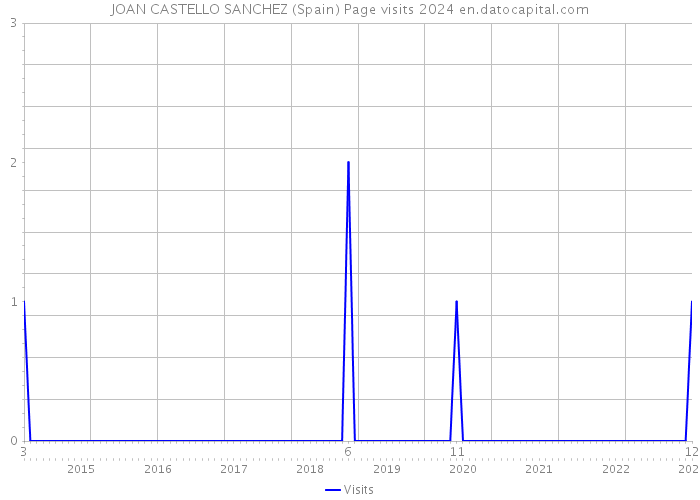 JOAN CASTELLO SANCHEZ (Spain) Page visits 2024 