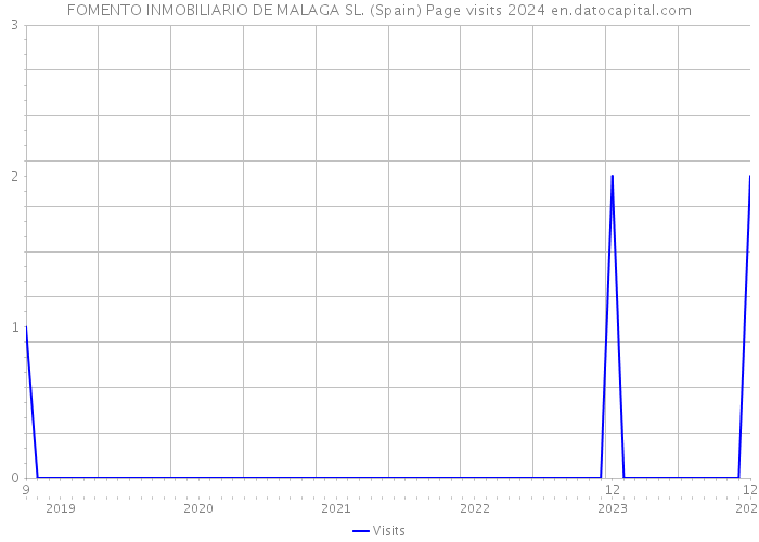 FOMENTO INMOBILIARIO DE MALAGA SL. (Spain) Page visits 2024 