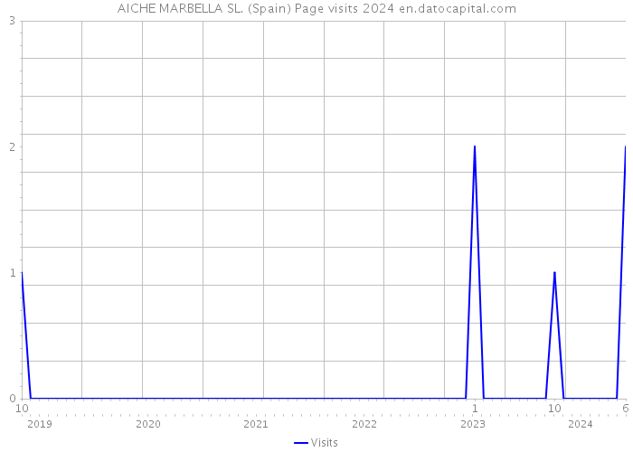 AICHE MARBELLA SL. (Spain) Page visits 2024 