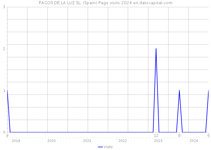 PAGOS DE LA LUZ SL. (Spain) Page visits 2024 