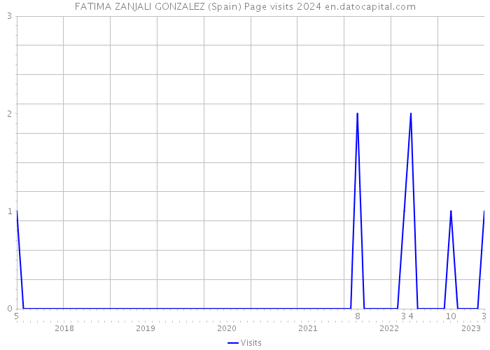 FATIMA ZANJALI GONZALEZ (Spain) Page visits 2024 