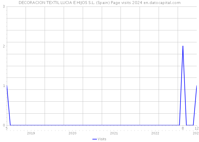 DECORACION TEXTIL LUCIA E HIJOS S.L. (Spain) Page visits 2024 