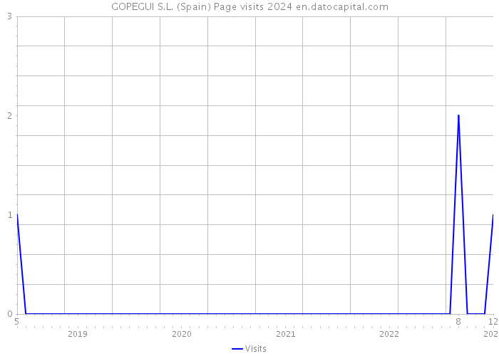 GOPEGUI S.L. (Spain) Page visits 2024 