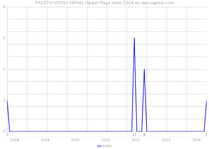 FAUSTO VIZOSO NOVAL (Spain) Page visits 2024 
