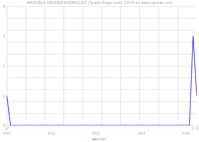 MANUELA GRANDE RODRIGUEZ (Spain) Page visits 2024 