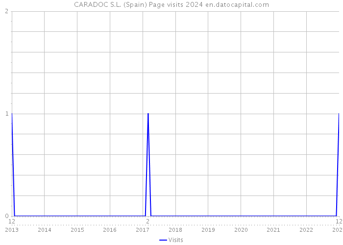 CARADOC S.L. (Spain) Page visits 2024 