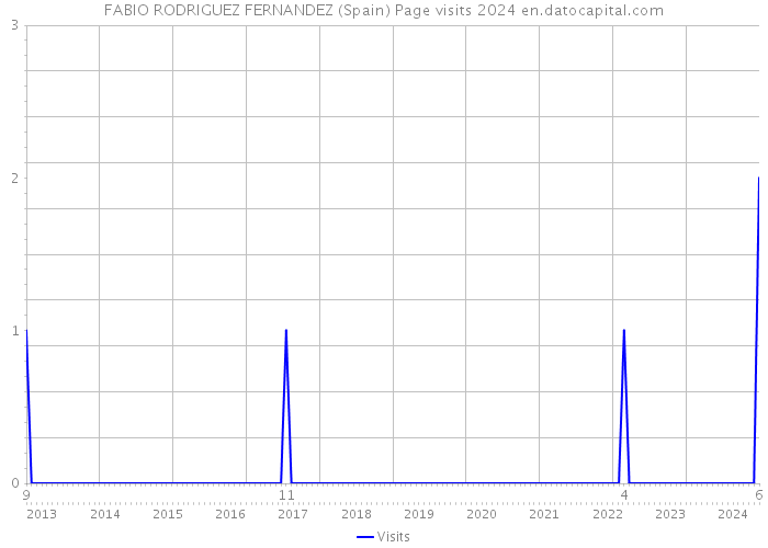 FABIO RODRIGUEZ FERNANDEZ (Spain) Page visits 2024 