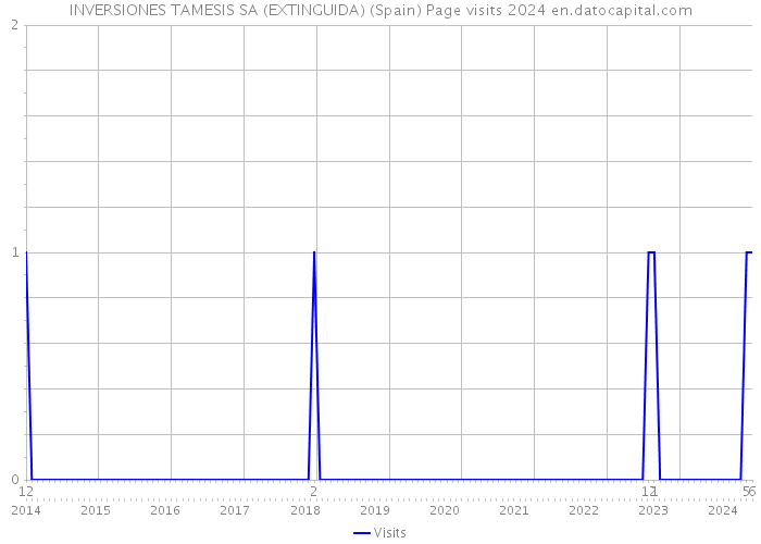 INVERSIONES TAMESIS SA (EXTINGUIDA) (Spain) Page visits 2024 