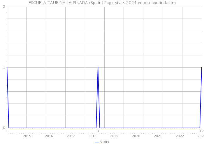 ESCUELA TAURINA LA PINADA (Spain) Page visits 2024 