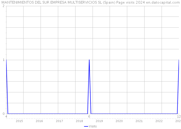 MANTENIMIENTOS DEL SUR EMPRESA MULTISERVICIOS SL (Spain) Page visits 2024 