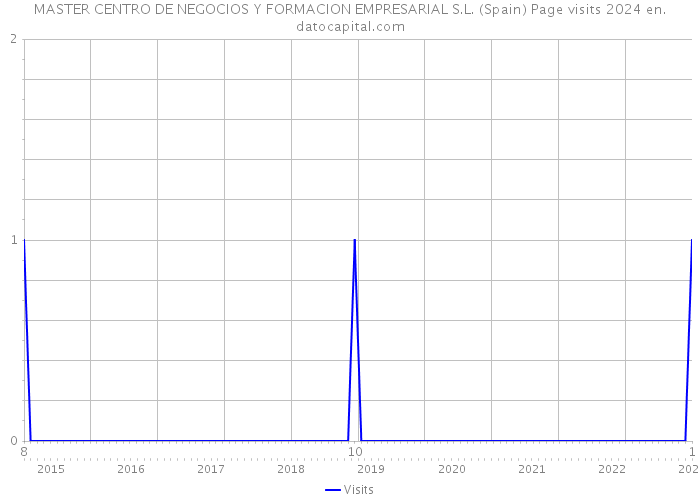 MASTER CENTRO DE NEGOCIOS Y FORMACION EMPRESARIAL S.L. (Spain) Page visits 2024 