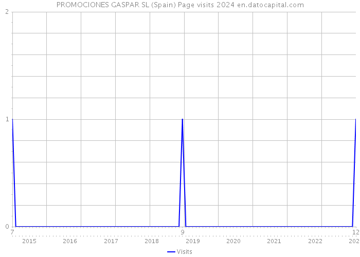 PROMOCIONES GASPAR SL (Spain) Page visits 2024 