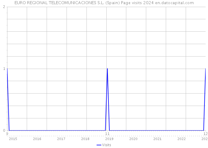 EURO REGIONAL TELECOMUNICACIONES S.L. (Spain) Page visits 2024 