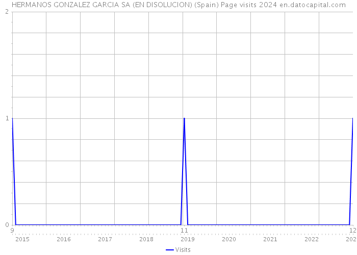 HERMANOS GONZALEZ GARCIA SA (EN DISOLUCION) (Spain) Page visits 2024 