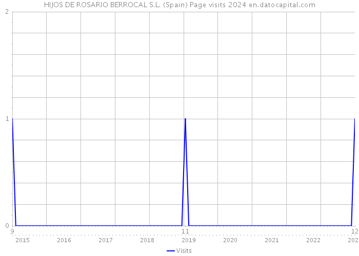 HIJOS DE ROSARIO BERROCAL S.L. (Spain) Page visits 2024 