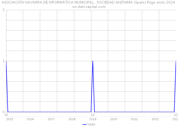 ASOCIACIÓN NAVARRA DE INFORMÁTICA MUNICIPAL, SOCIEDAD ANÓNIMA (Spain) Page visits 2024 