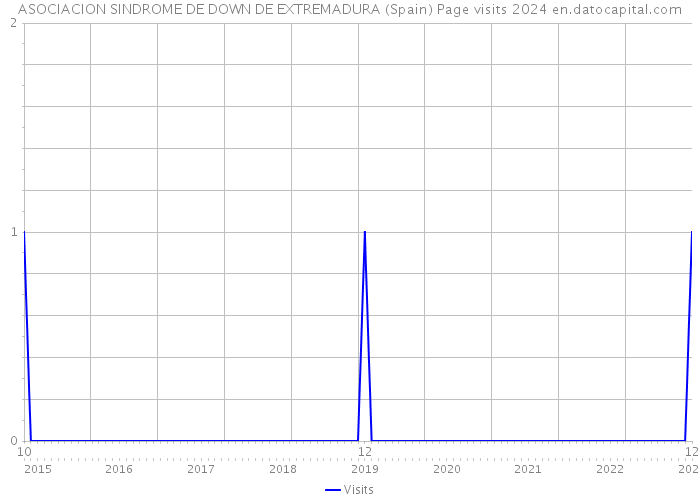 ASOCIACION SINDROME DE DOWN DE EXTREMADURA (Spain) Page visits 2024 