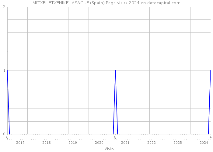 MITXEL ETXENIKE LASAGUE (Spain) Page visits 2024 