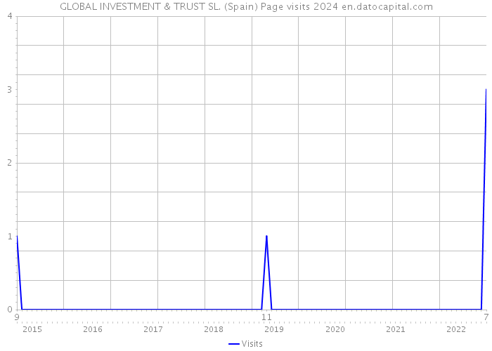 GLOBAL INVESTMENT & TRUST SL. (Spain) Page visits 2024 