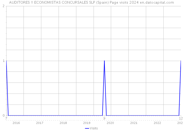 AUDITORES Y ECONOMISTAS CONCURSALES SLP (Spain) Page visits 2024 