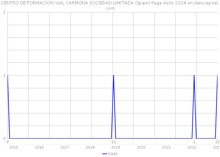 CENTRO DE FORMACION VIAL CARMONA SOCIEDAD LIMITADA (Spain) Page visits 2024 