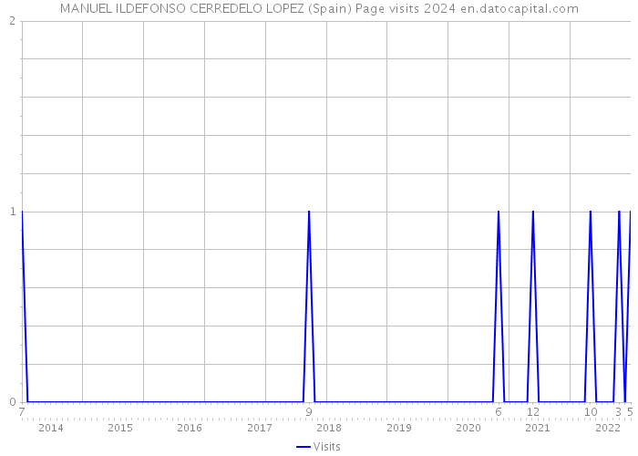 MANUEL ILDEFONSO CERREDELO LOPEZ (Spain) Page visits 2024 