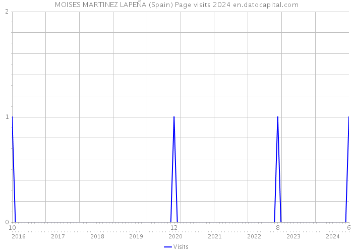 MOISES MARTINEZ LAPEÑA (Spain) Page visits 2024 