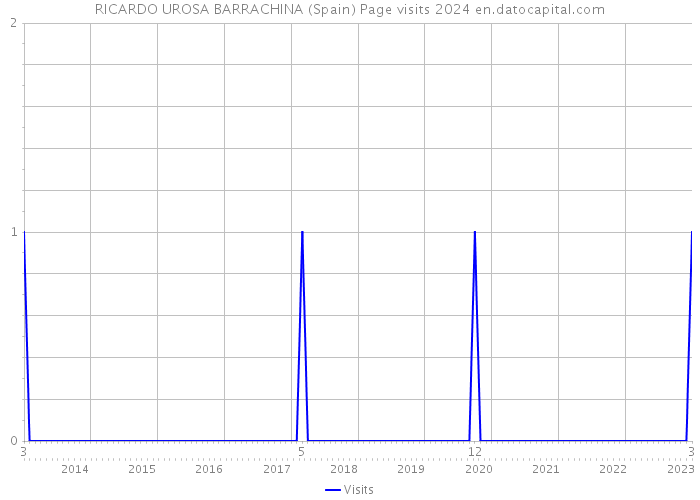 RICARDO UROSA BARRACHINA (Spain) Page visits 2024 