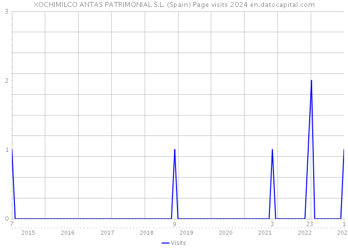 XOCHIMILCO ANTAS PATRIMONIAL S.L. (Spain) Page visits 2024 