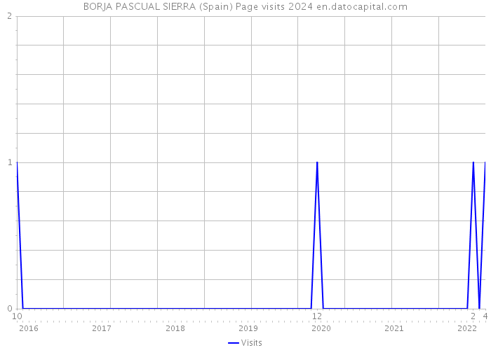 BORJA PASCUAL SIERRA (Spain) Page visits 2024 